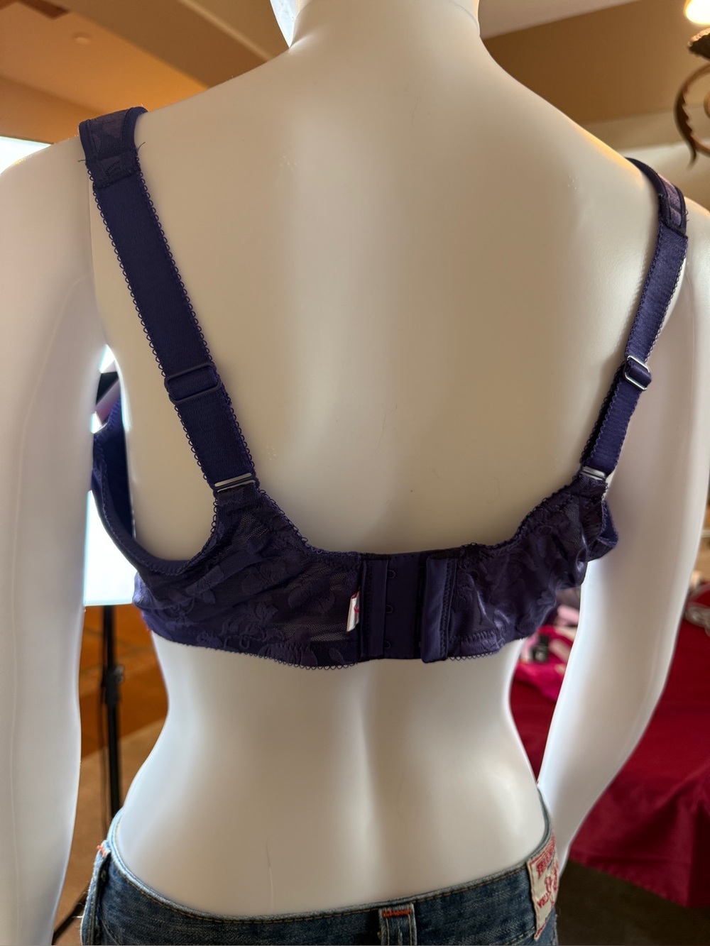 Wacoal Purple Floral Jacquard Underwire  Size 40D NWT - Picture 8 of 12